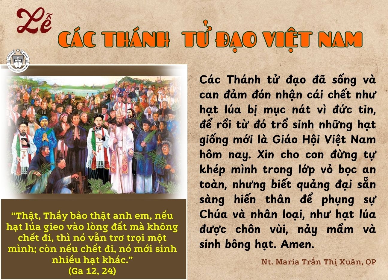 Thứ hai Tuần XXXIV Thường Niên Năm B