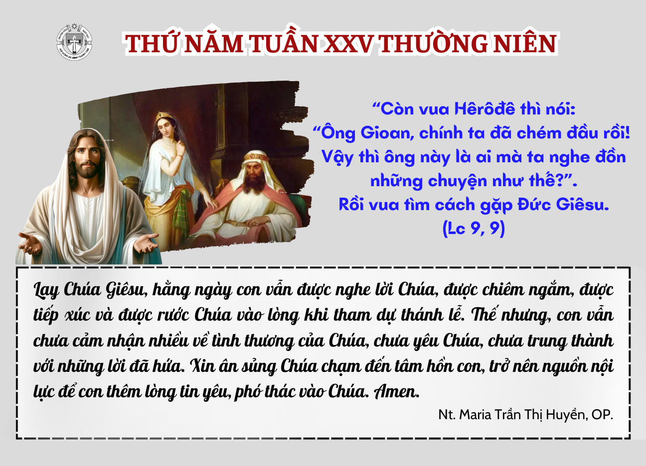 Thứ Năm tuần XXV thường niên