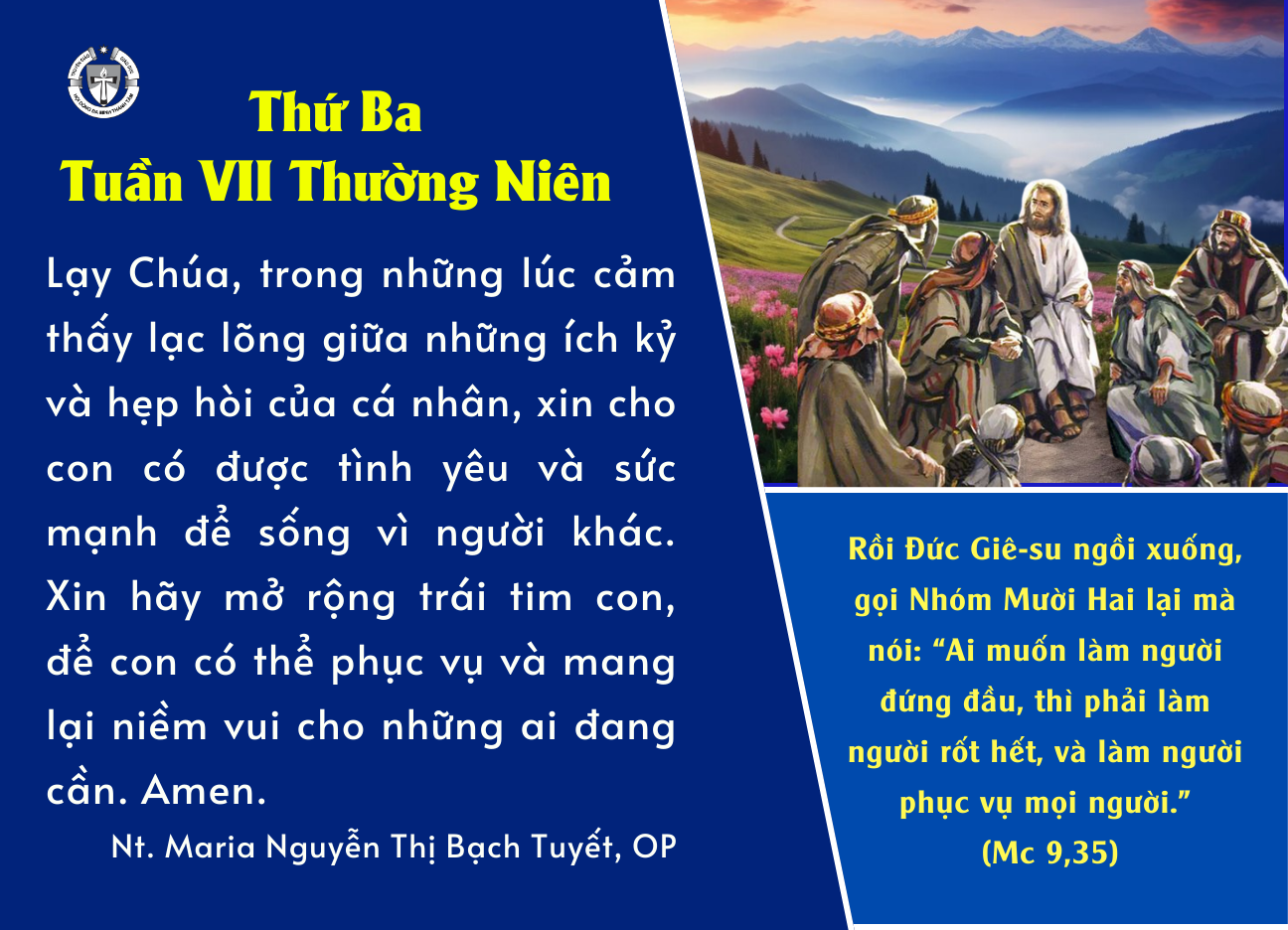 Thứ Ba tuần VII Thường Niên