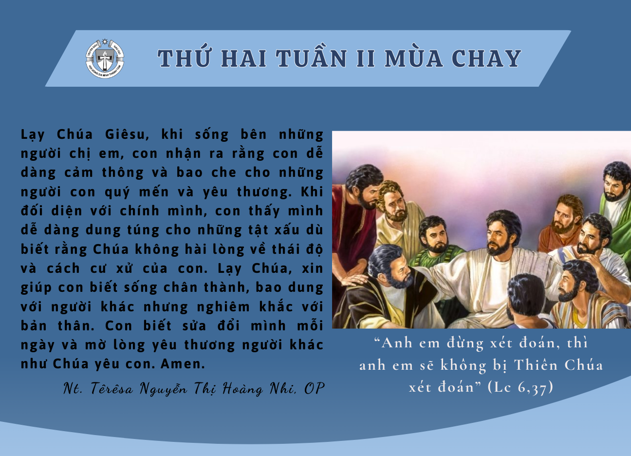 Thứ Hai tuần II Mùa Chay