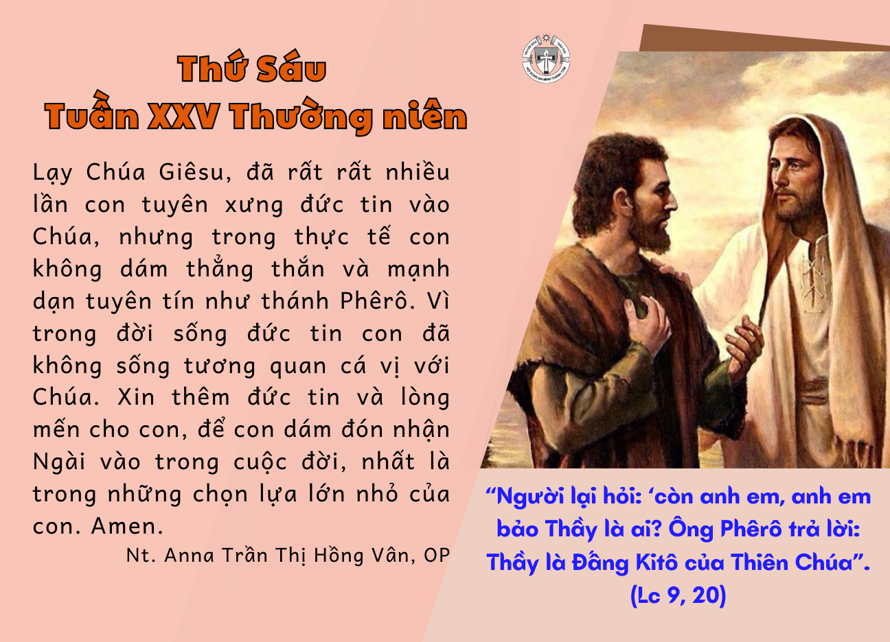 Thứ Sáu tuần XXV thường niên