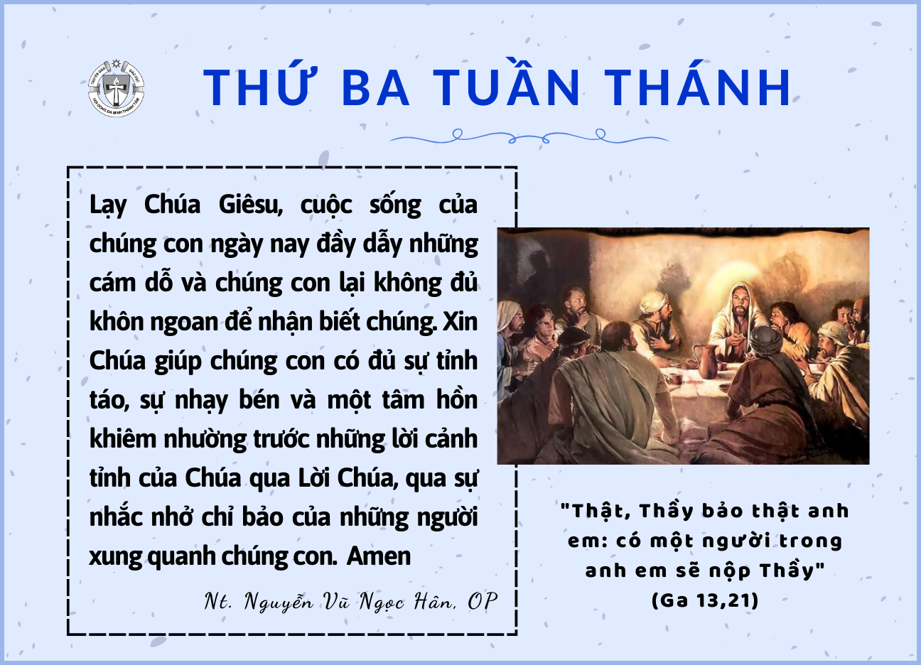 Thứ Ba Tuần Thánh