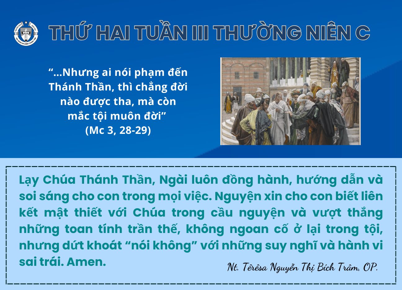 Thứ Hai Tuần III Thường Niên Năm C