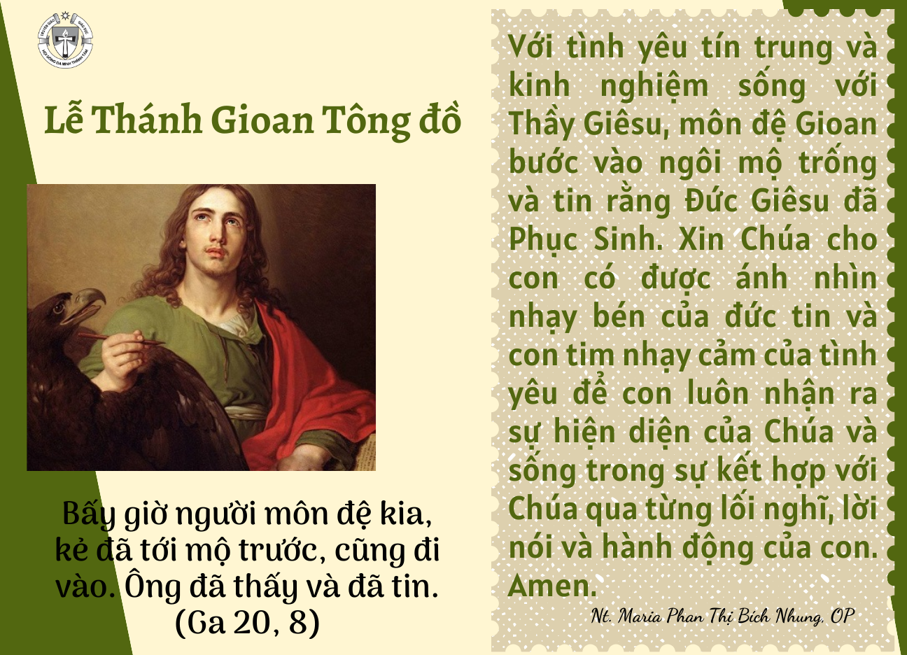 Lễ Thánh Gioan Tông Đồ