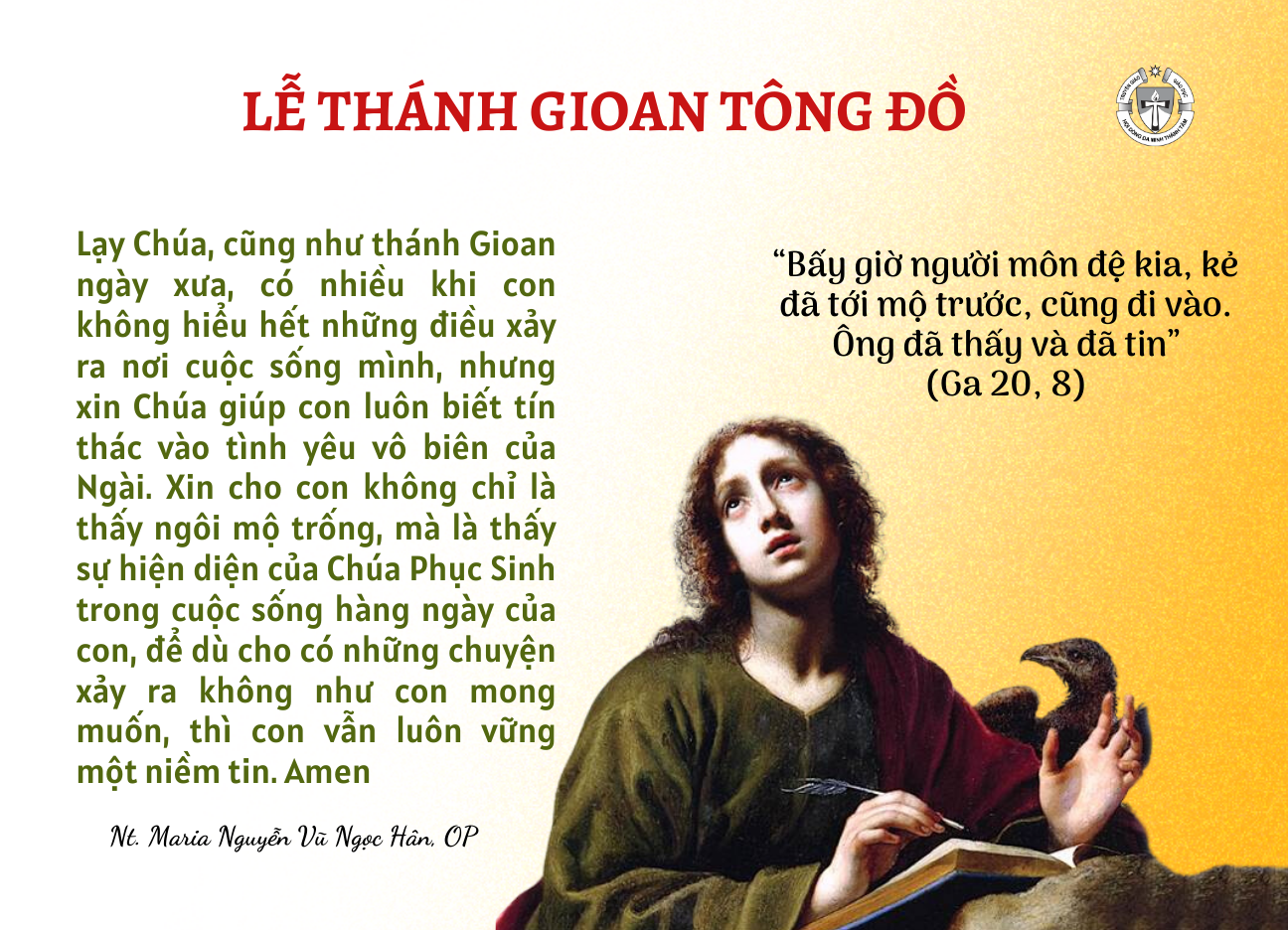 Lễ Thánh Gioan Tông Đồ