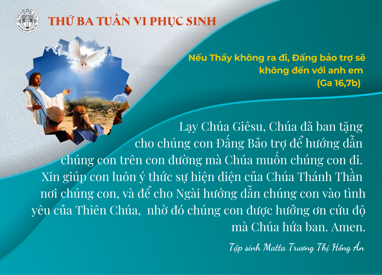 Thứ Ba tuần VI Phục Sinh