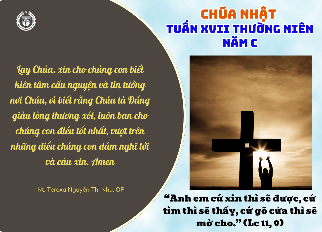 Chúa Nhật Tuần XVII Thường Niên C