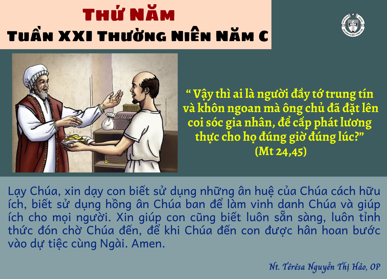 Thứ Năm tuần XXI Thường niên