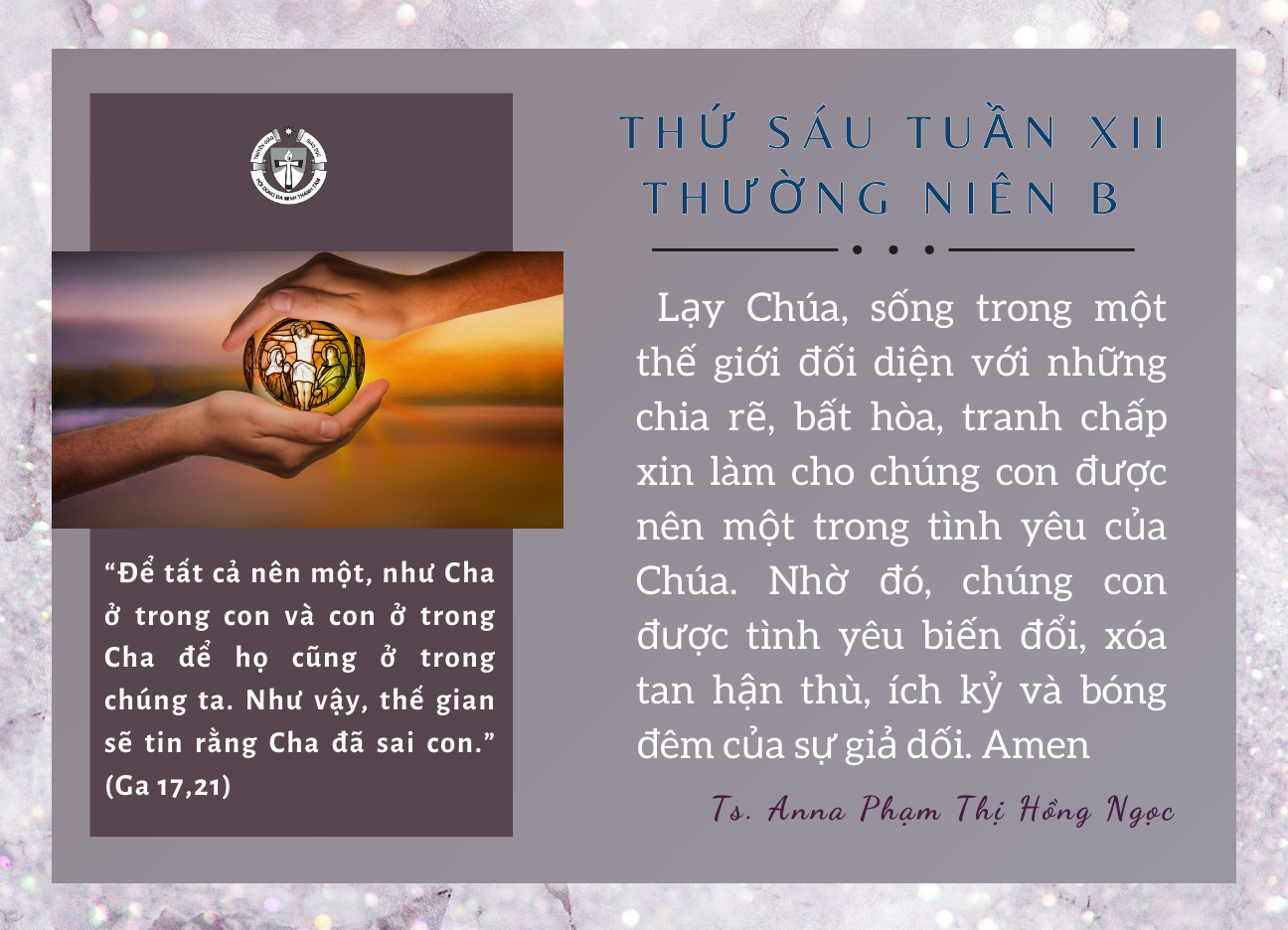 Thứ Sáu tuần XII Thường niên B