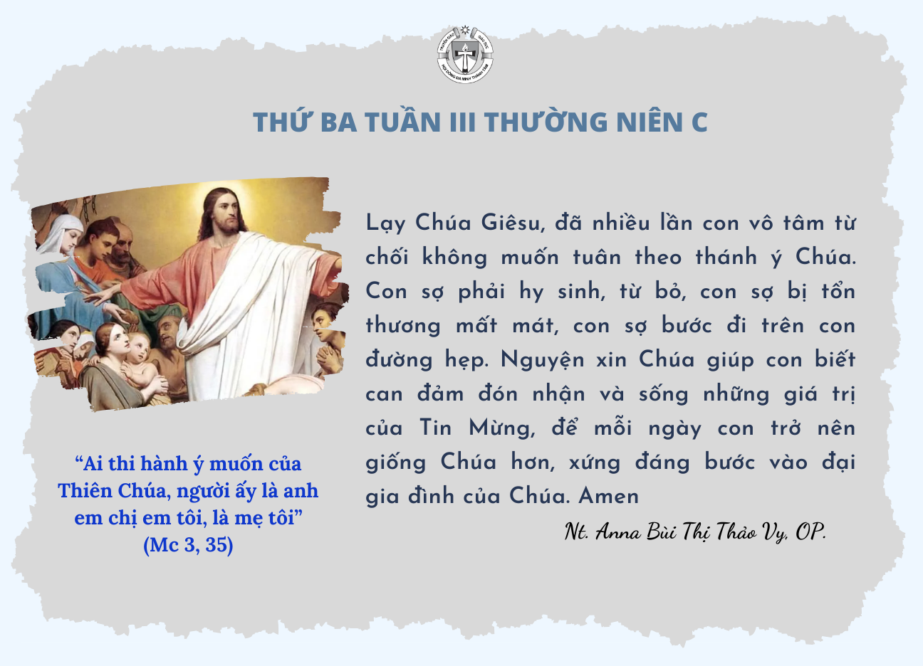 Thứ Ba Tuần III Thường Niên Năm C