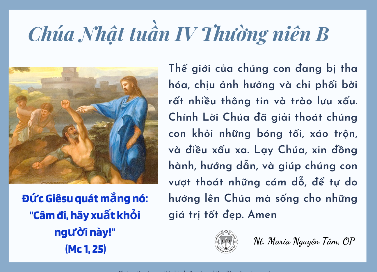 Chúa Nhật tuần IV Thường niên B