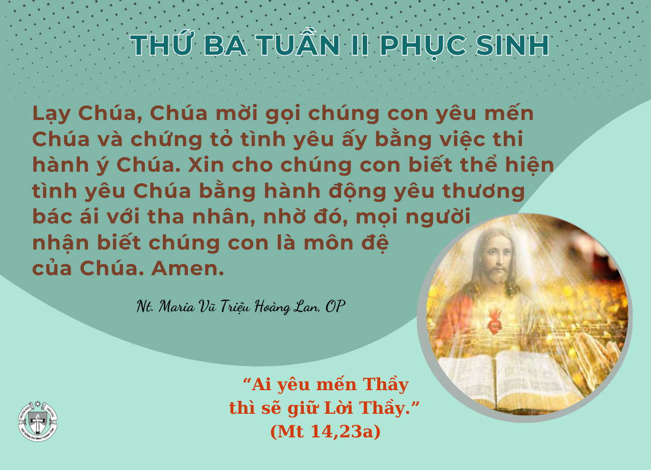 Thứ Ba tuần II Phục Sinh
