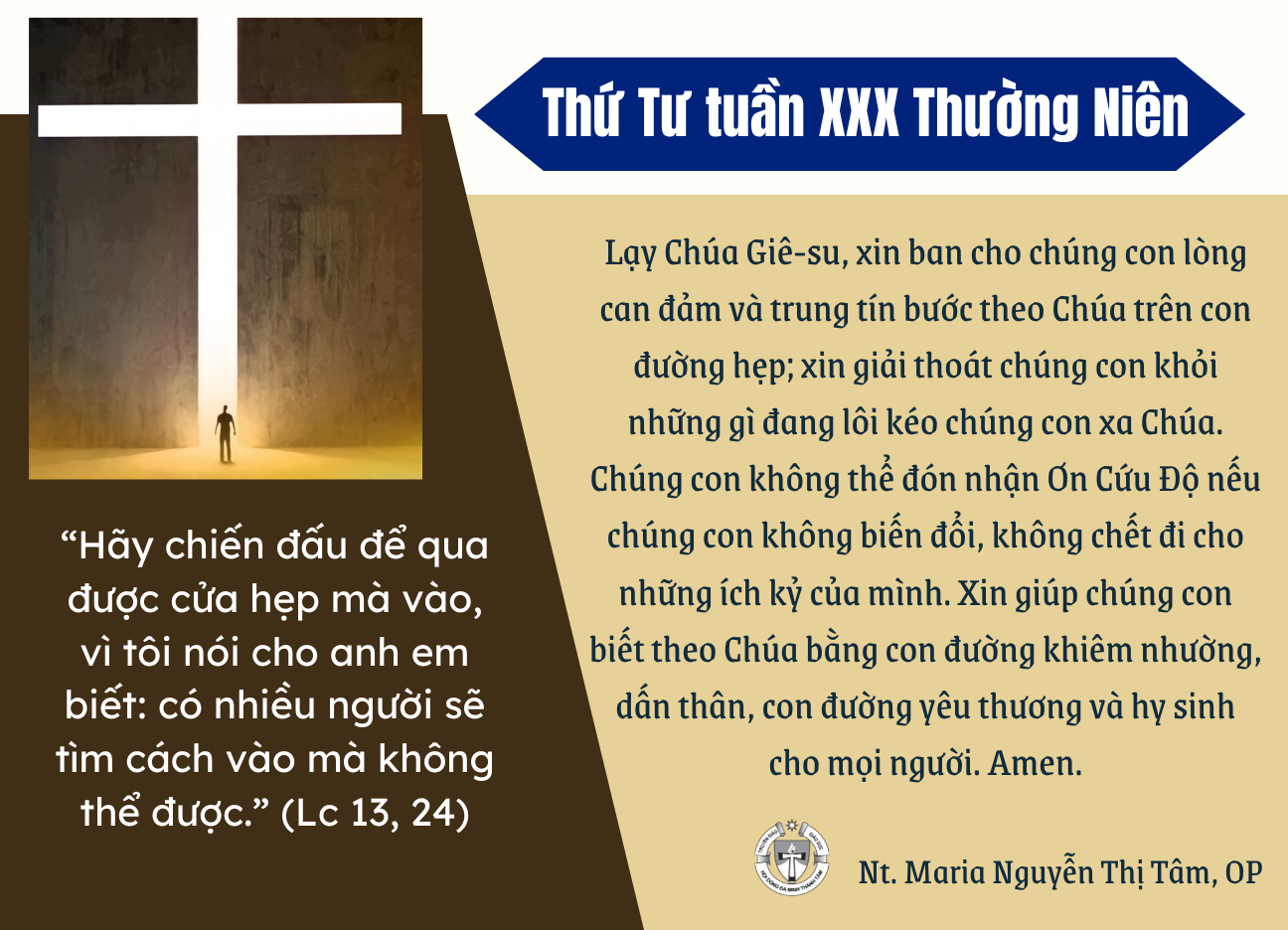 Thứ Tư tuần XXX thường niên