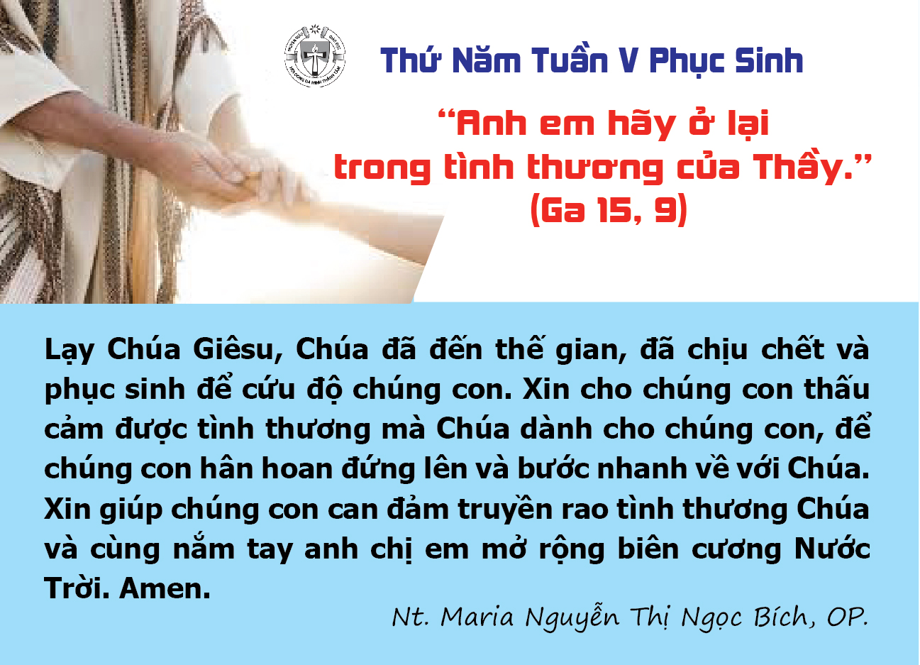 Thứ Năm tuần V Phục Sinh