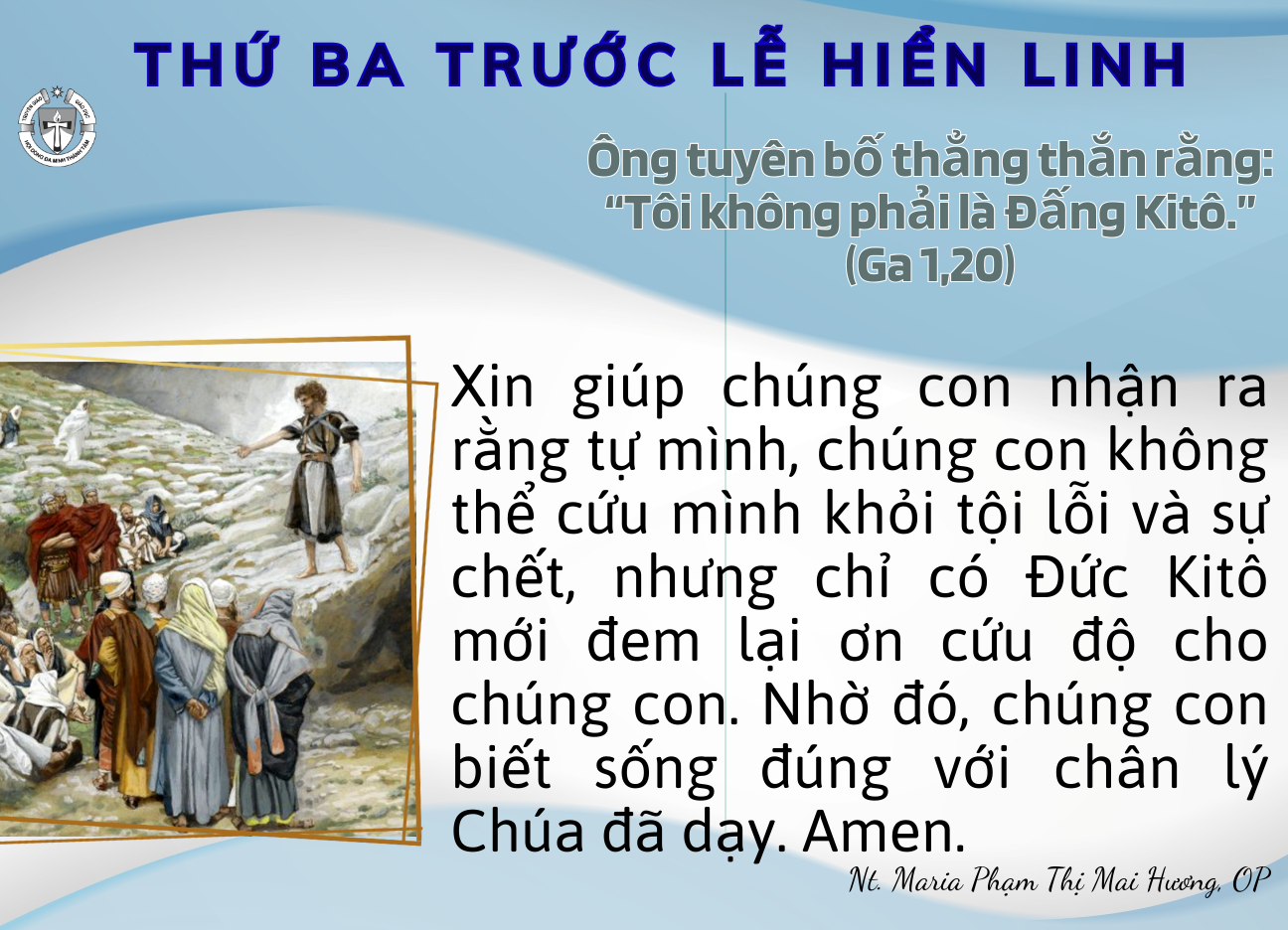 Thứ Ba Trước Lễ Hiển Linh