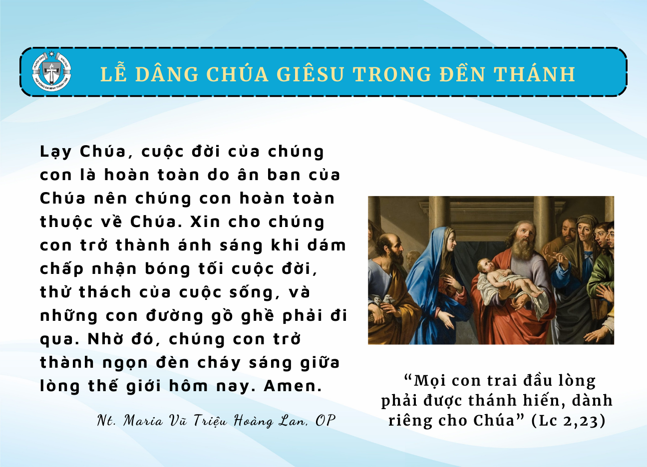 Lễ Dâng Chúa Giêsu Trong Đền Thánh