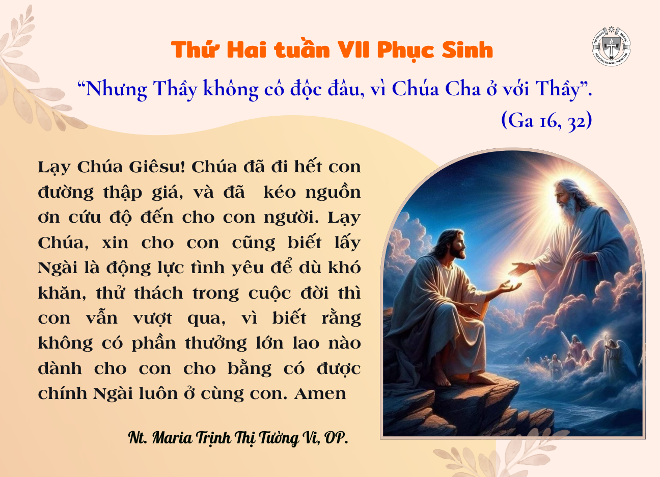 Thứ Hai tuần VII Phục Sinh