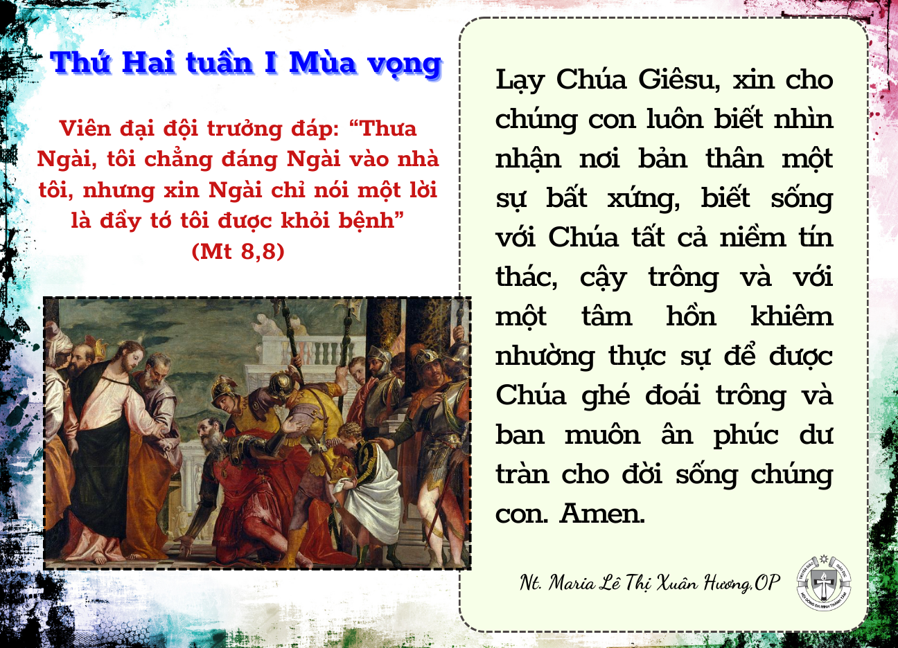 Thứ Hai Tuần I Mùa Vọng