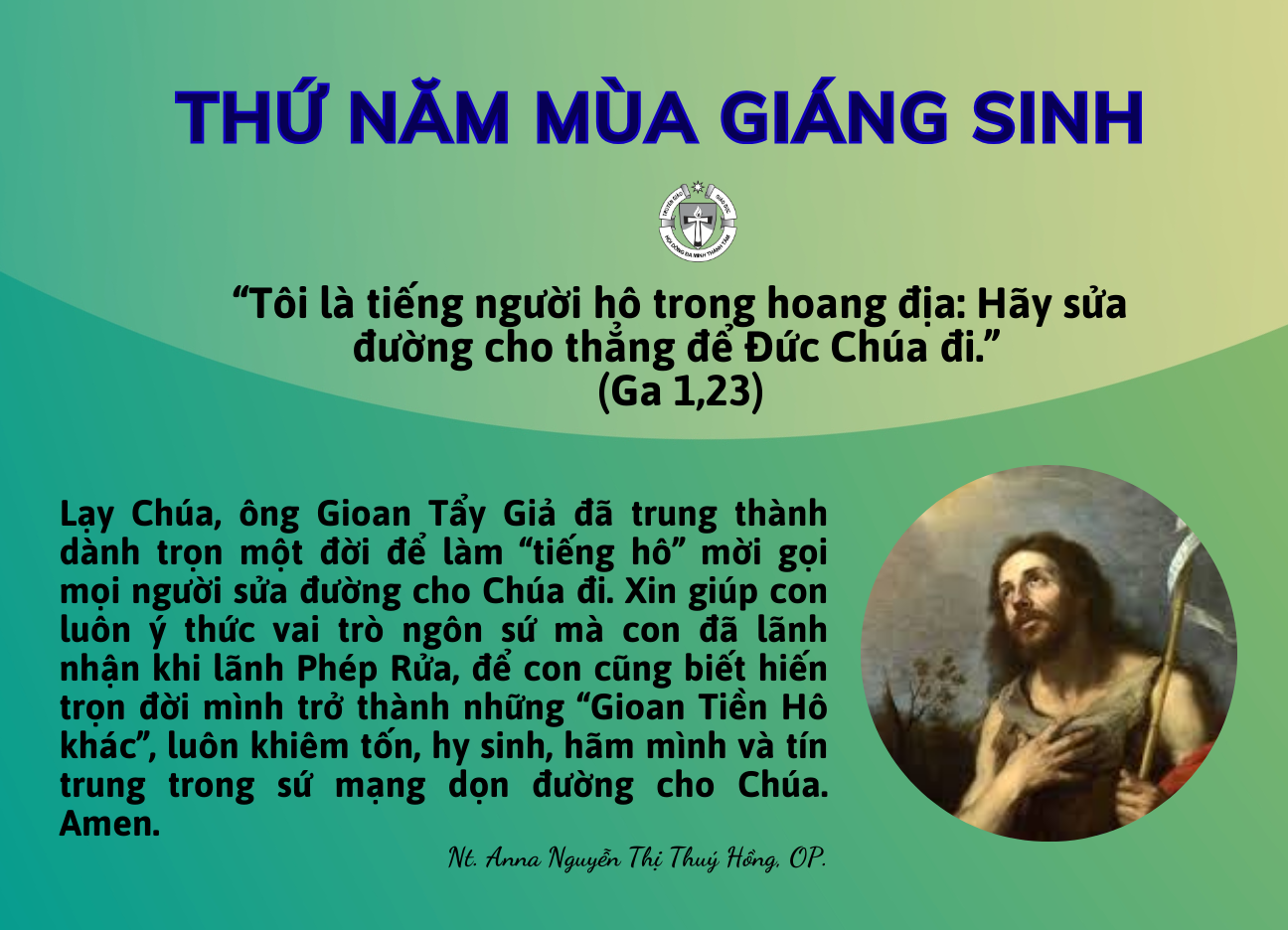 Thứ Năm Mùa Giáng Sinh