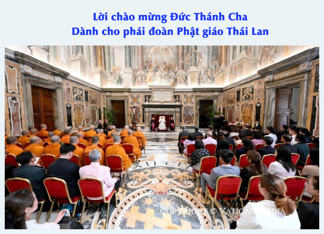 Lời chào mừng Đức Thánh Cha Dành cho phái đoàn Phật giáo Thái Lan