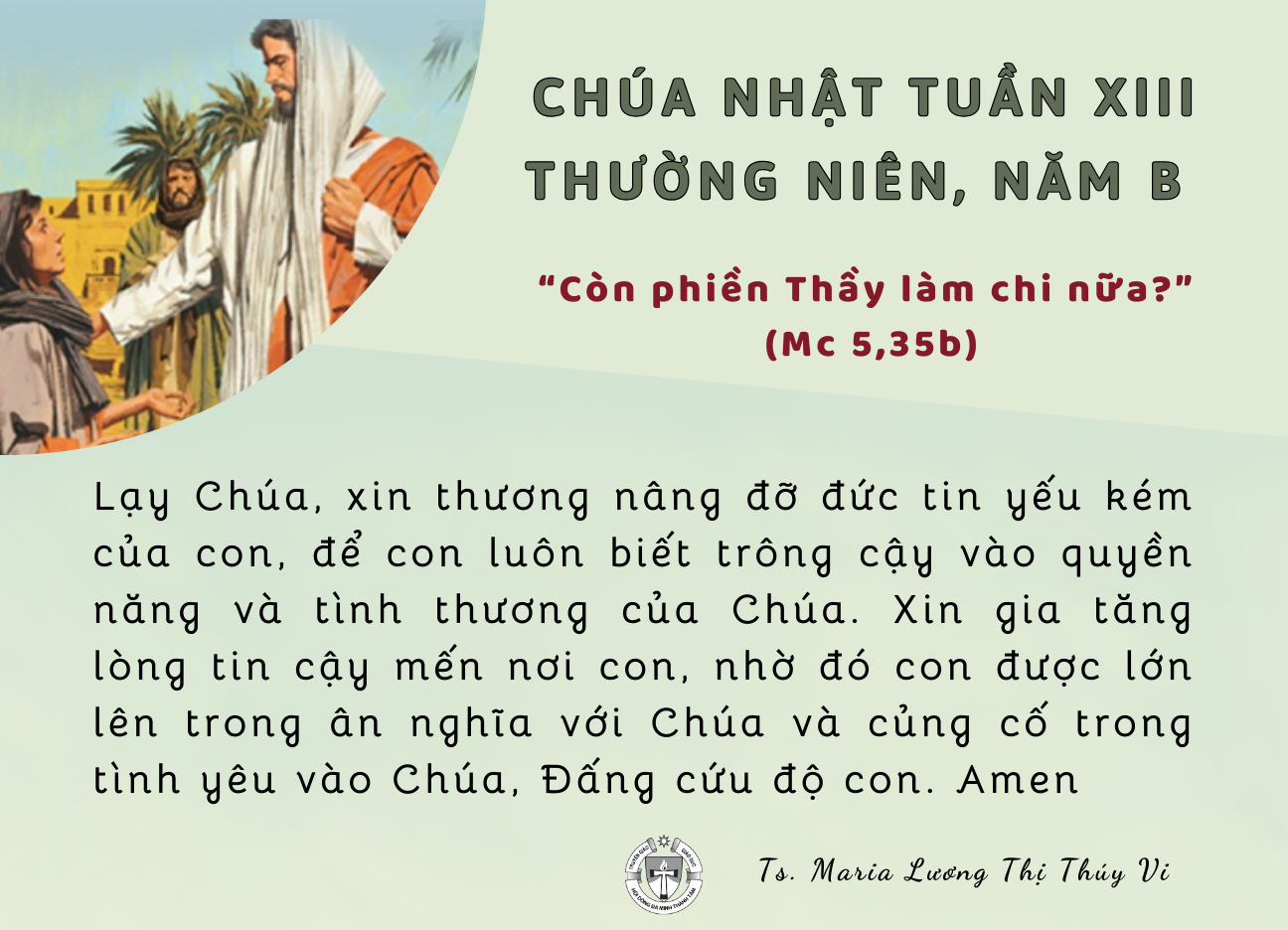 Chúa Nhật tuần XIII Thường niên B