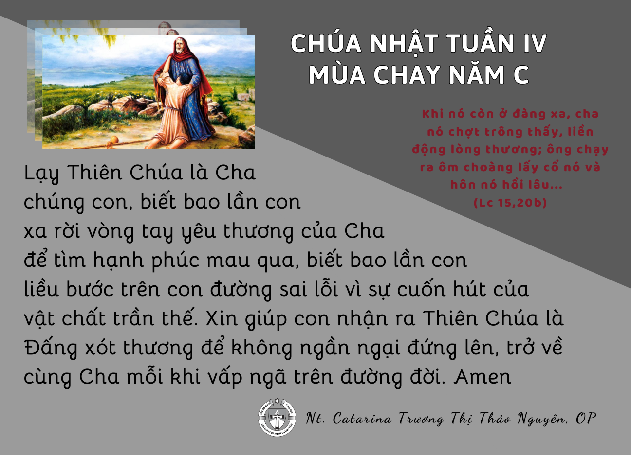 Chúa Nhật tuần IV Mùa Chay Năm C