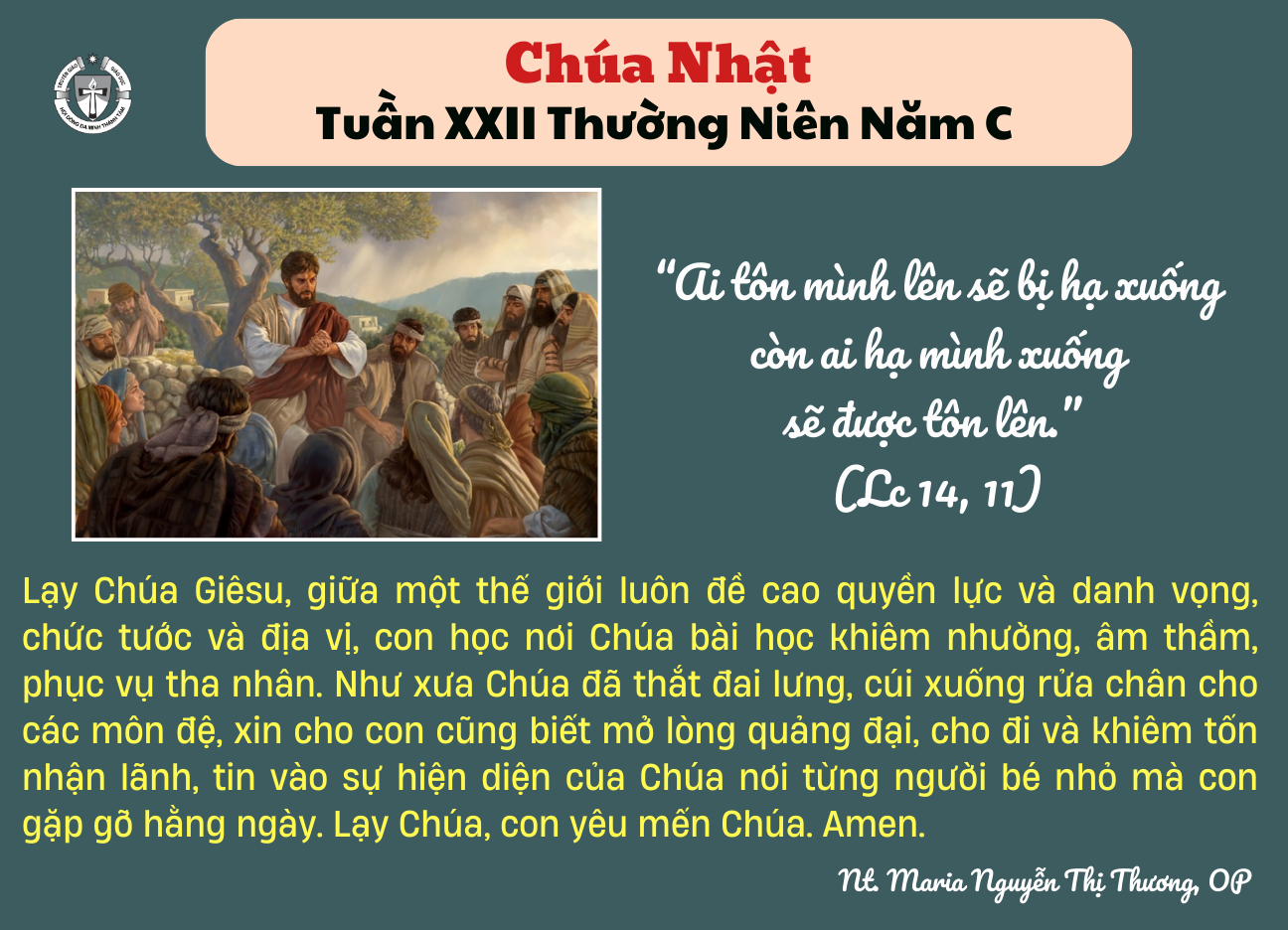 Chúa Nhật XXII Thường Niên C