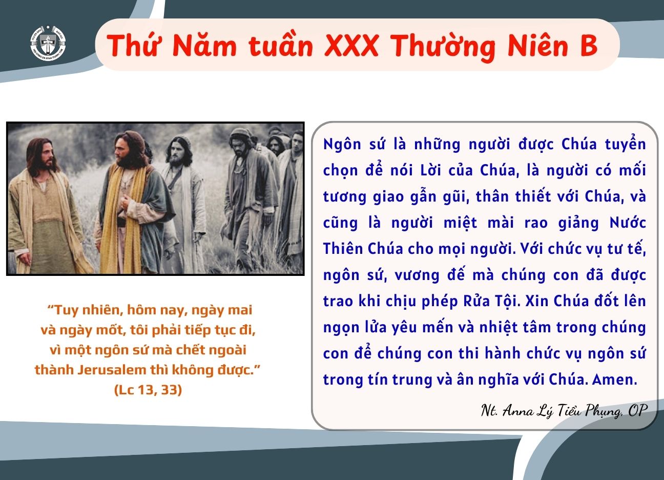 Thứ Năm tuần XXX thường niên B