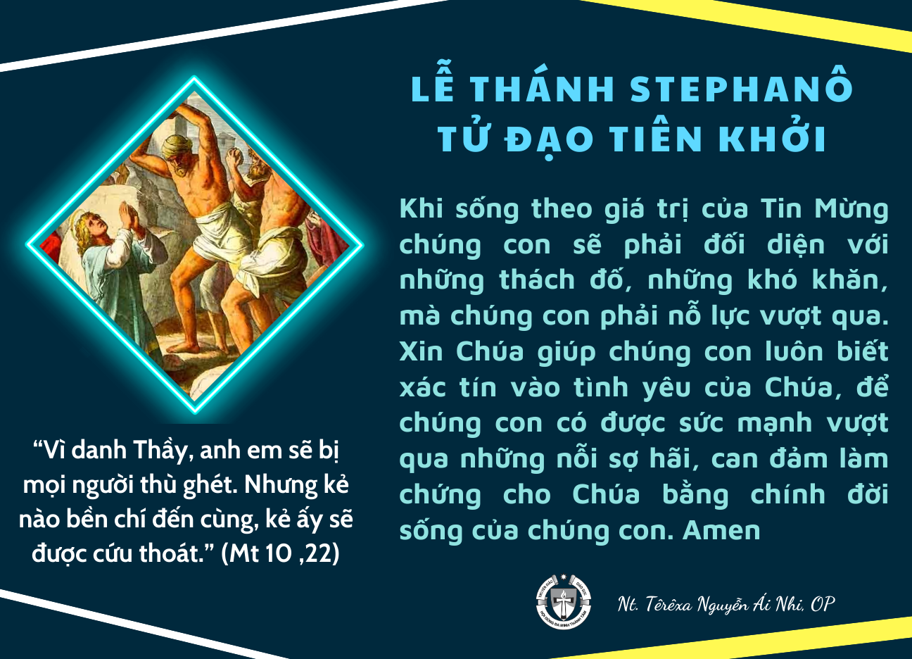 Lễ Thánh Stêphanô Tử đạo tiên khởi