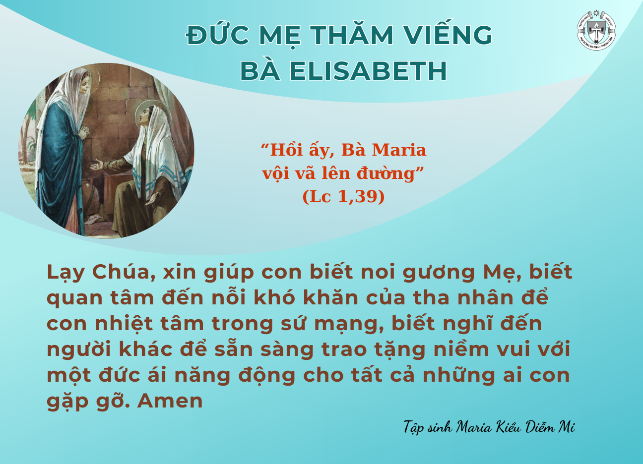 Lễ Đức Mẹ Đi Viếng Bà Elisabet