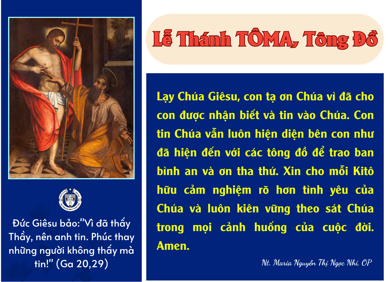 Thứ Năm tuần XIII Thường Niên