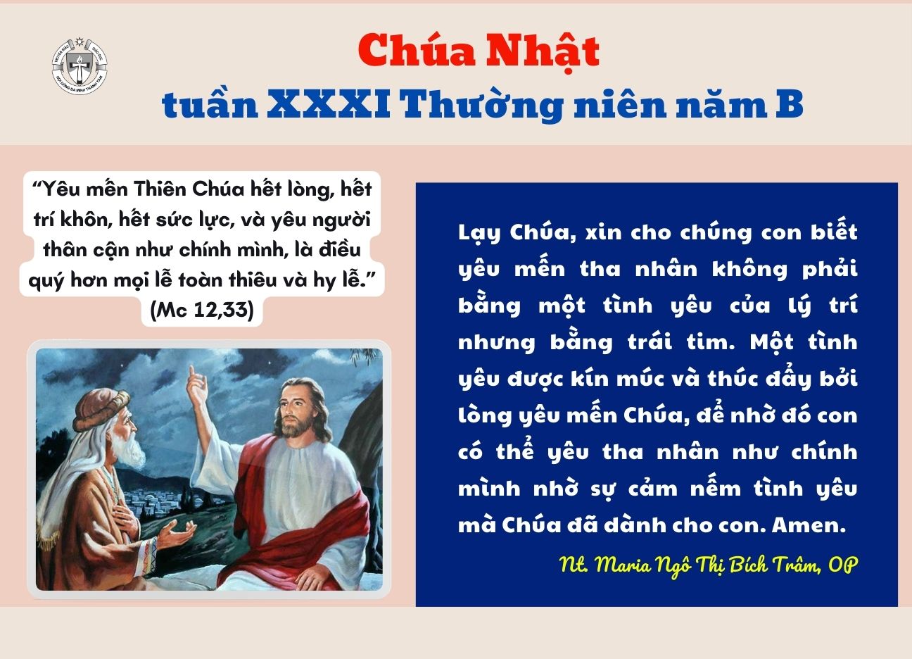 Chúa Nhật Tuần XXXI Thường Niên Năm B