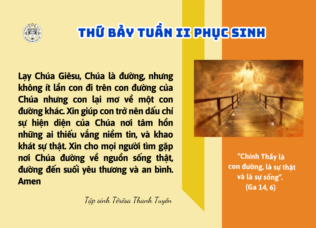 Thứ Bảy tuần II Phục Sinh