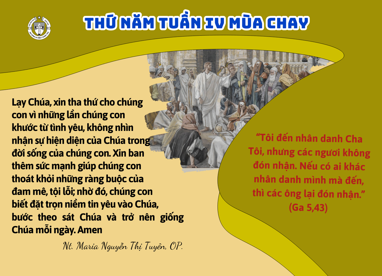 Thứ Năm tuần IV Mùa Chay
