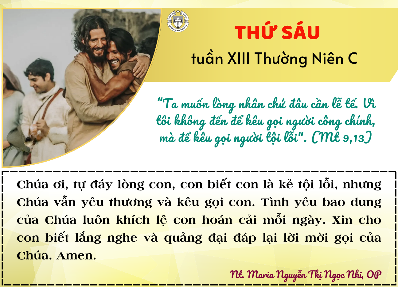 Thứ Sáu tuần XIII Thường Niên