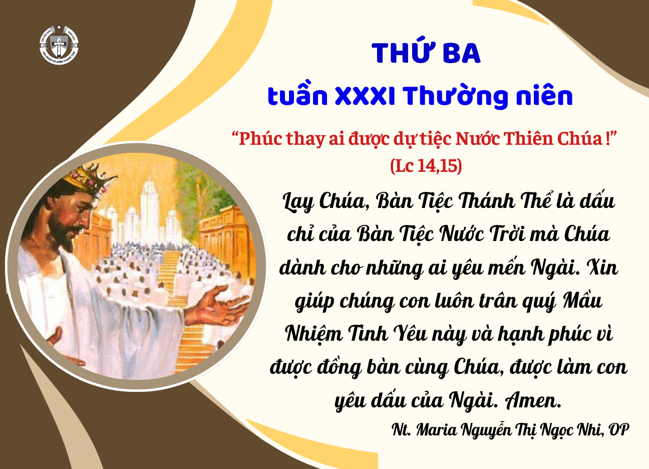 Thứ Ba tuần XXXI thường niên