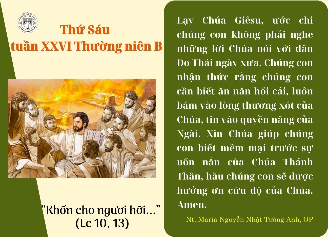 Thứ Sáu tuần XXVI Thường niên B