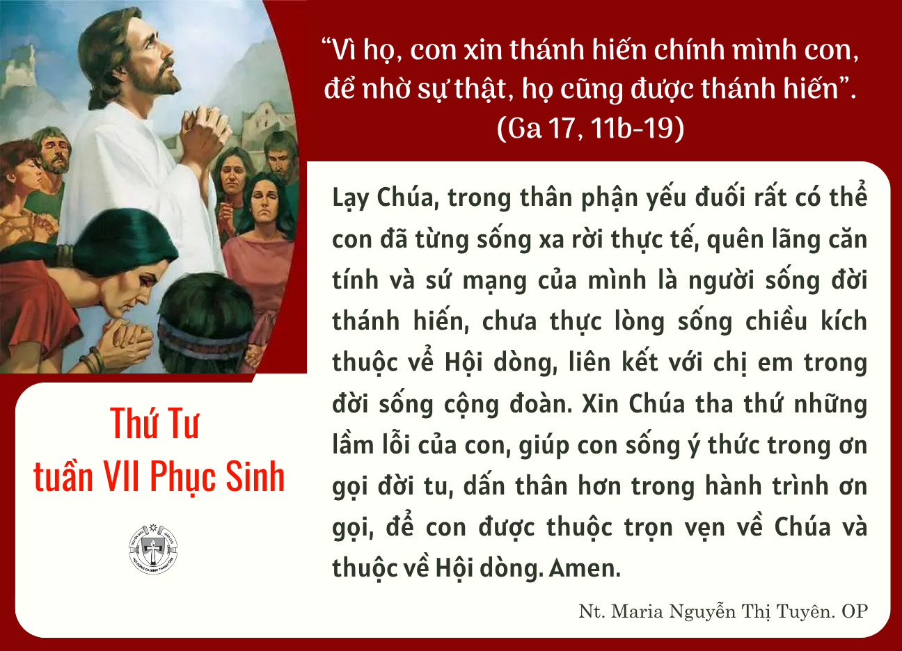 Thứ Tư tuần VII Phục sinh