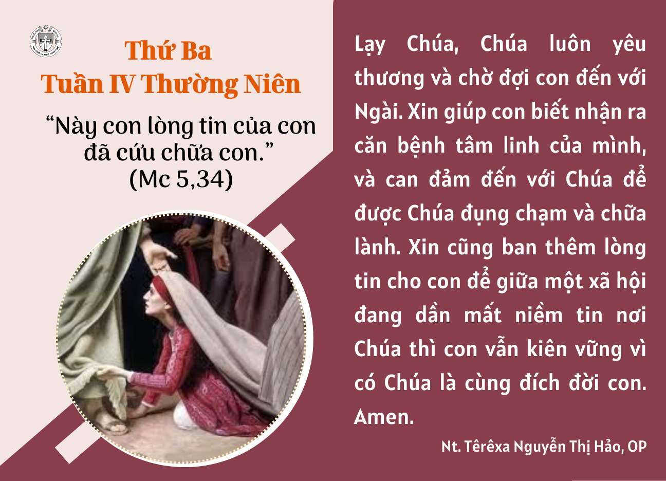 Thứ Ba tuần IV Thường niên