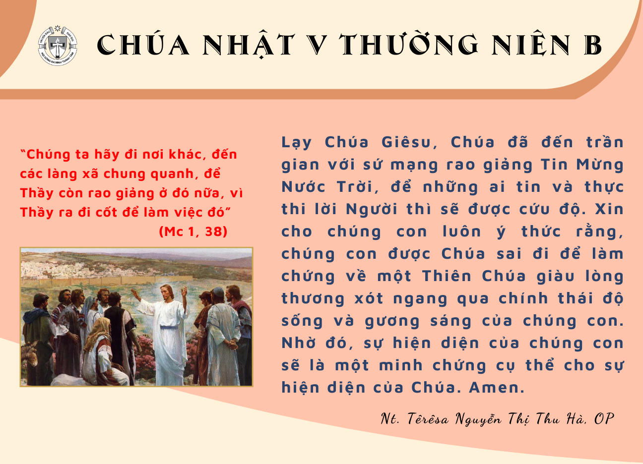 Chúa Nhật tuần V Thường niên B