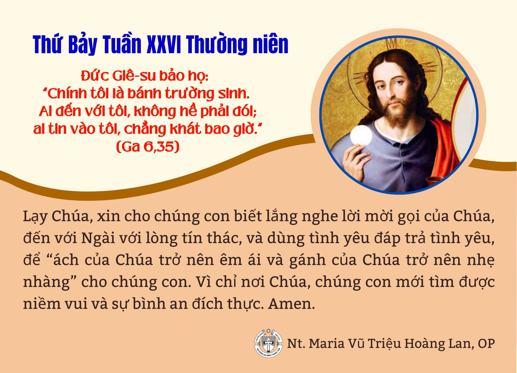 Thứ Bảy tuần XXVI thường niên