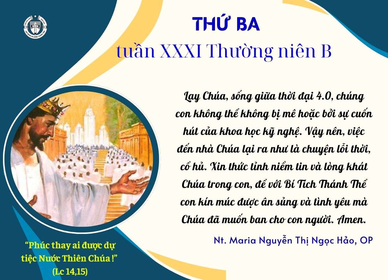 Thứ Ba Tuần XXXI Thường Niên Năm B