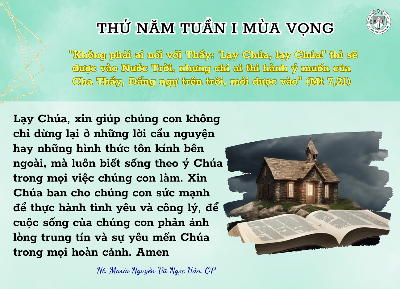 Thứ Năm Tuần I Mùa Vọng