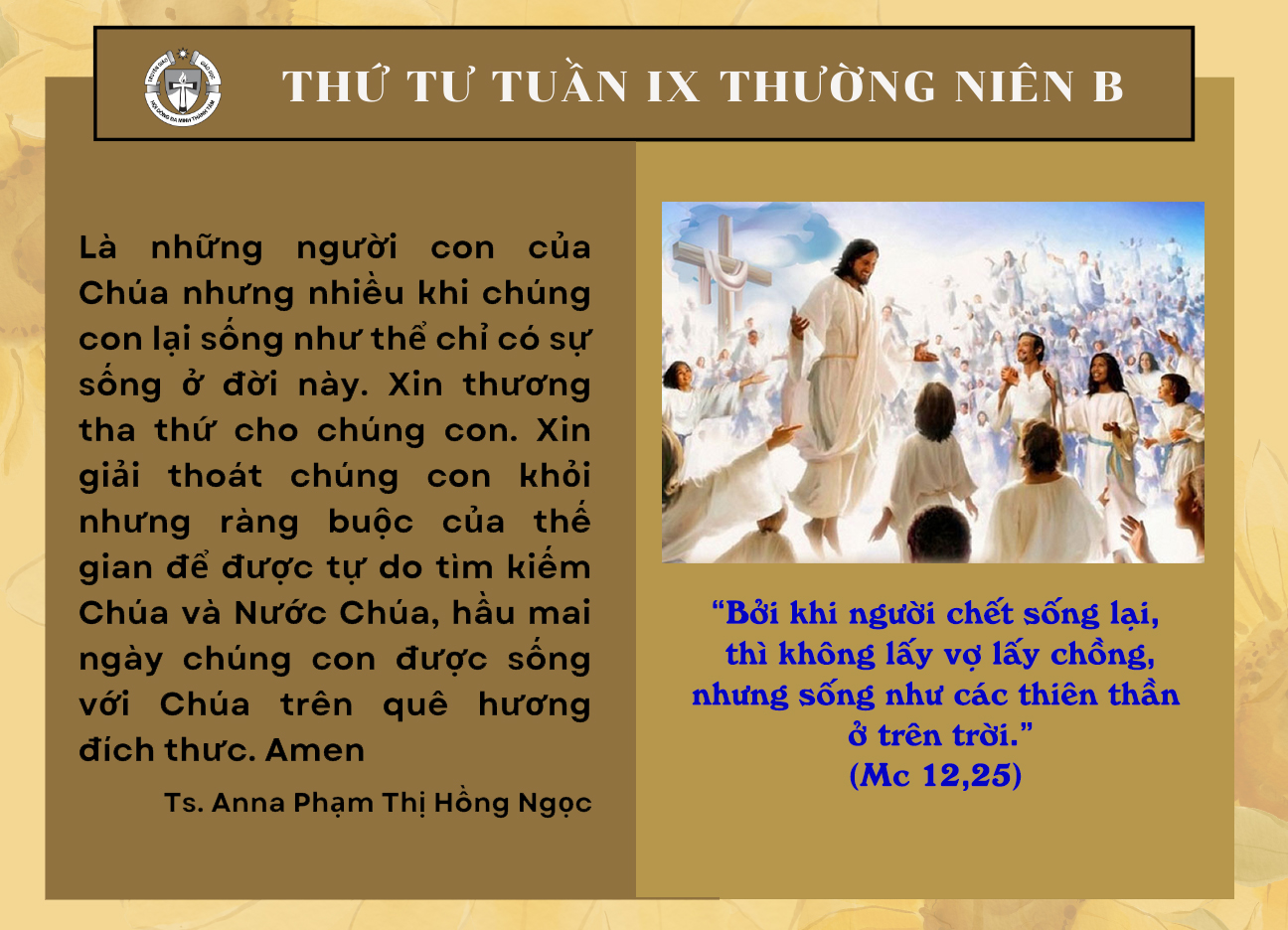 Thứ Tư tuần IX Thường niên B