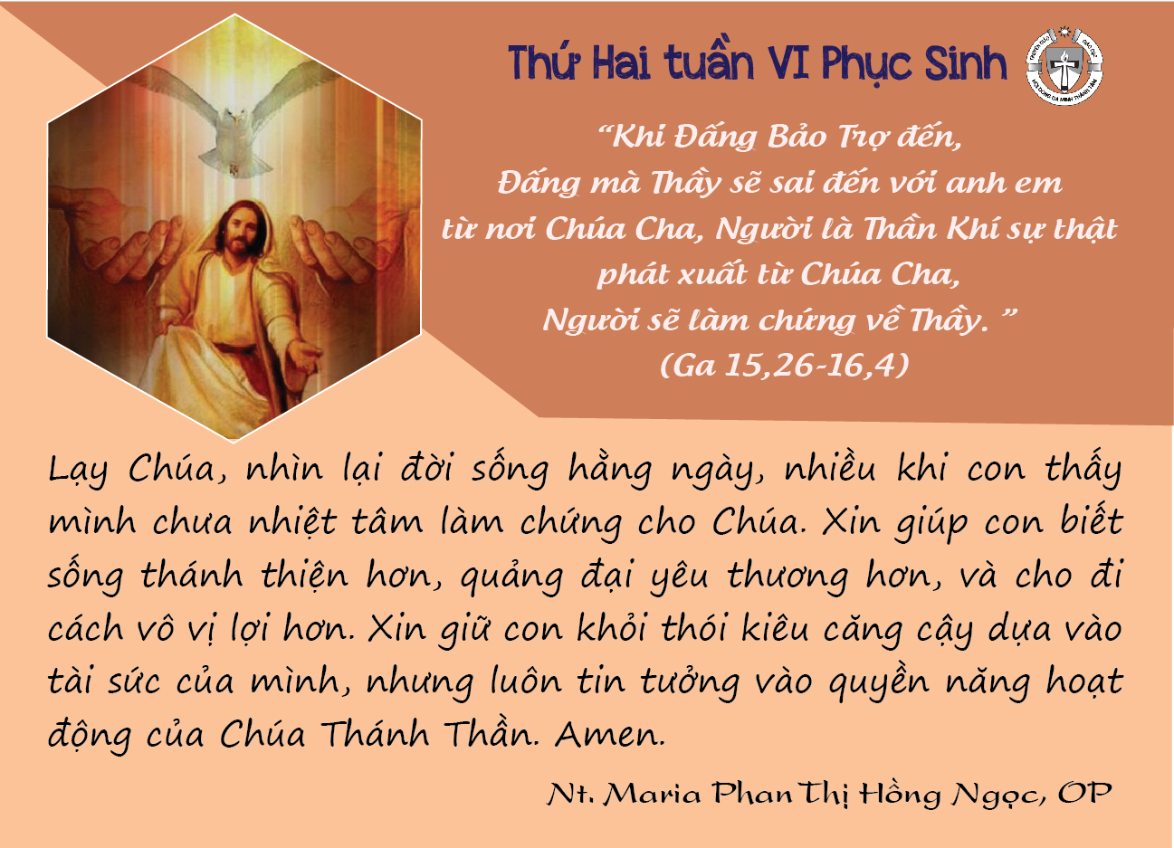 Thứ Hai tuần IV Phục Sinh