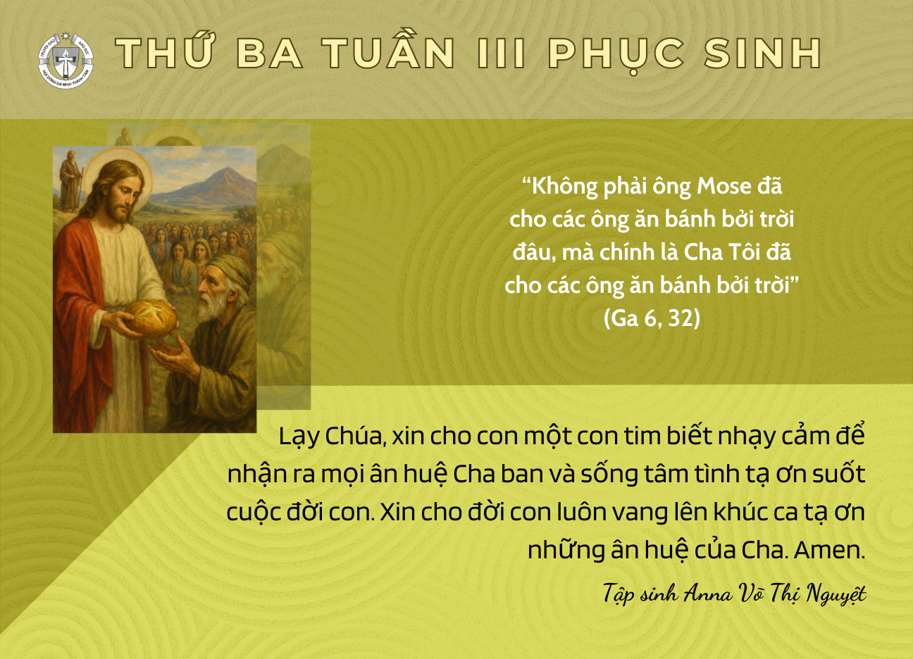 Thứ Ba tuần III Phục Sinh