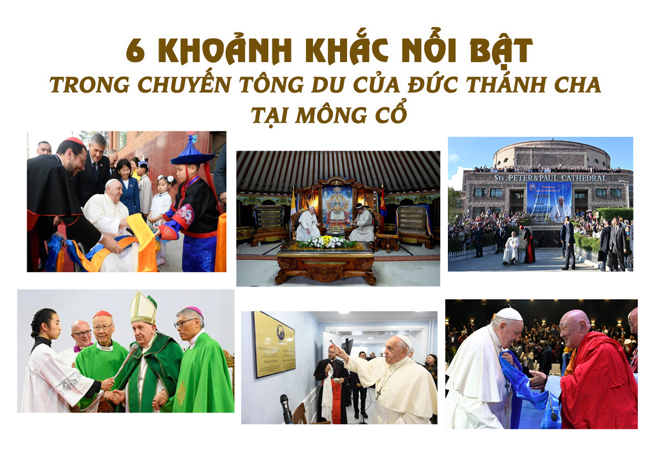 6 khoảnh khắc nổi bật trong chuyến tông du của Đức Thánh Cha tại Mông Cổ