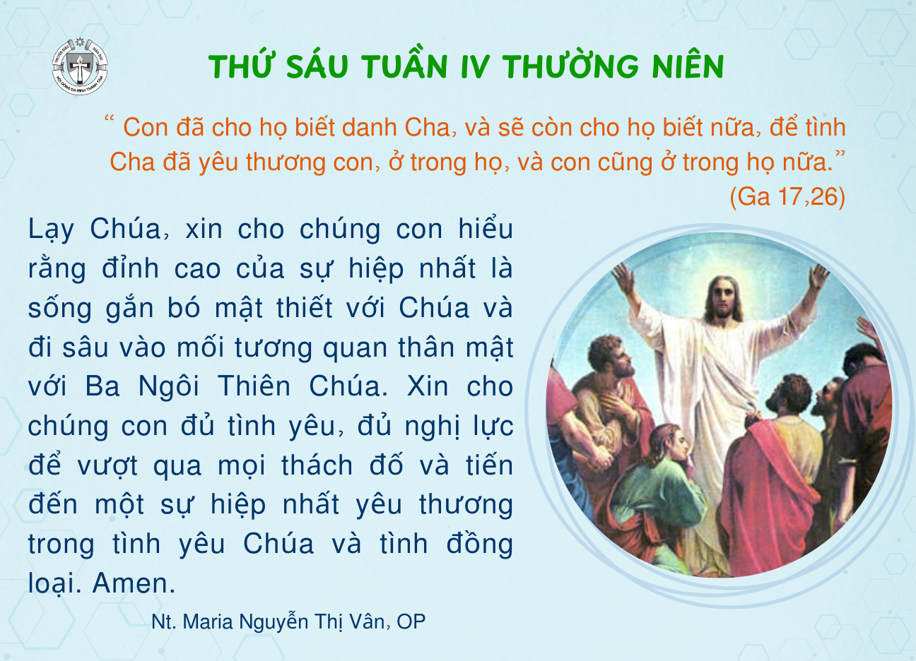 Thứ Sáu tuần IV Thường niên