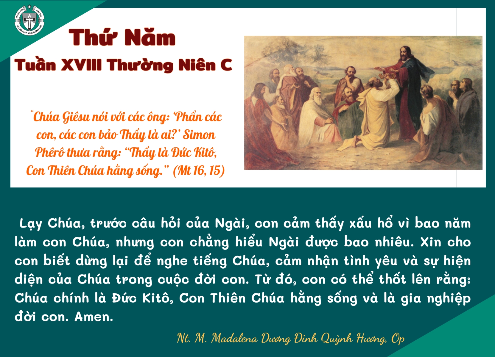 Thứ Năm tuần XVIII Thường niên