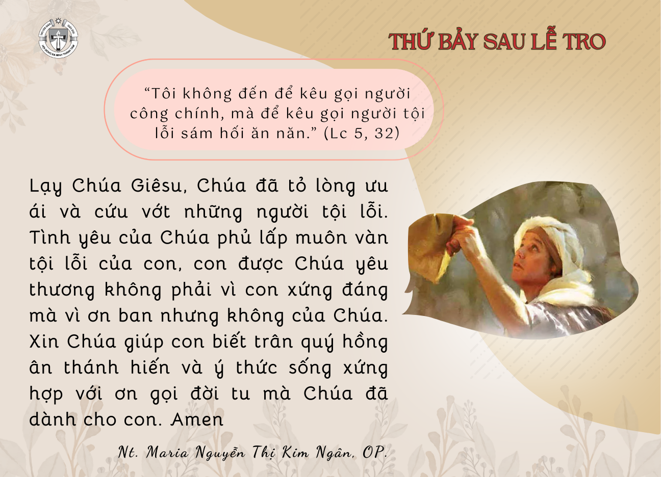 Thứ Bảy sau Lễ Tro